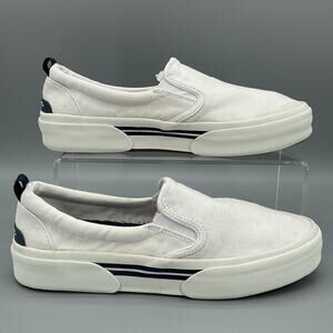 Sperry Women’s Pier Wave Platform Slip on Sneakers White Size 10